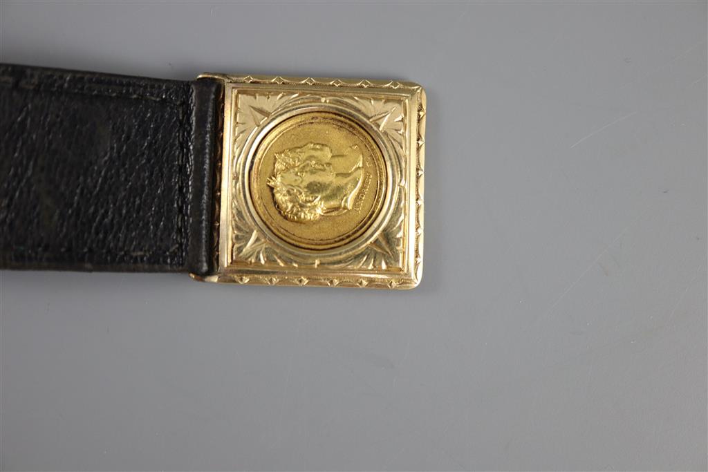 An early to mid 20th century 18ct gold open face keyless dress pocket watch, by E. Gubelin,